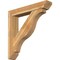 Ekena Millwork Funston Slat Rough Sawn Bracket w/ Offset Brace, Western Red Cedar, 8"W x 46"D x 46"H BKT0806X46X46FST06RWR - alternate 1